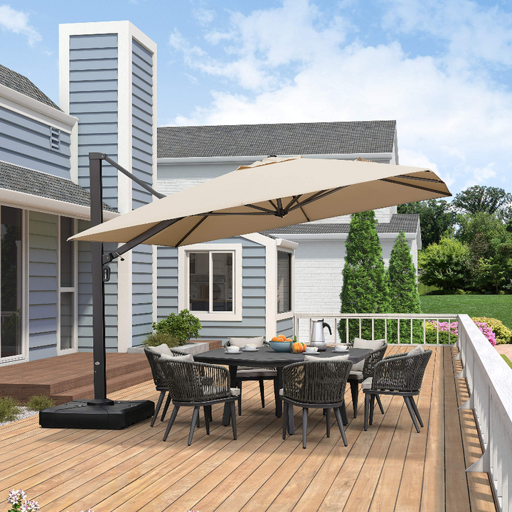 DEMO ITEMS 10 ft / 11 ft / 12 ft / 9 x 12 ft / 10 x 13 ft Square Patio Sydney Style Umbrella