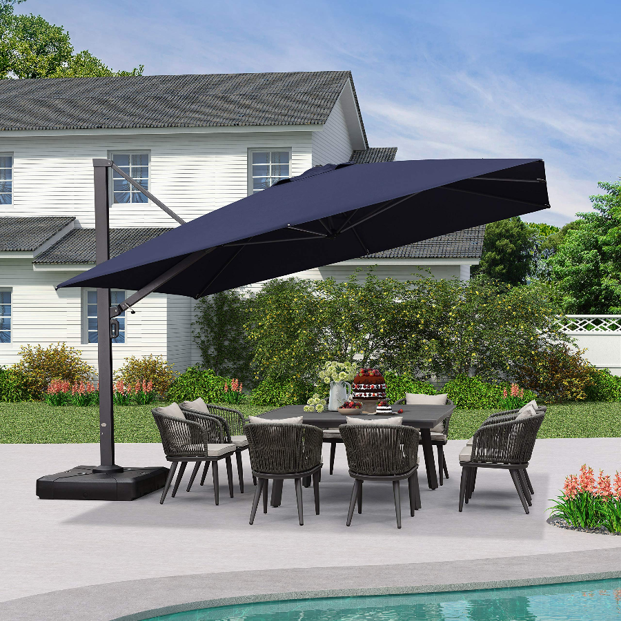 DEMO ITEMS 10 ft / 11 ft / 12 ft / 9 x 12 ft / 10 x 13 ft Square Patio Sydney Style Umbrella