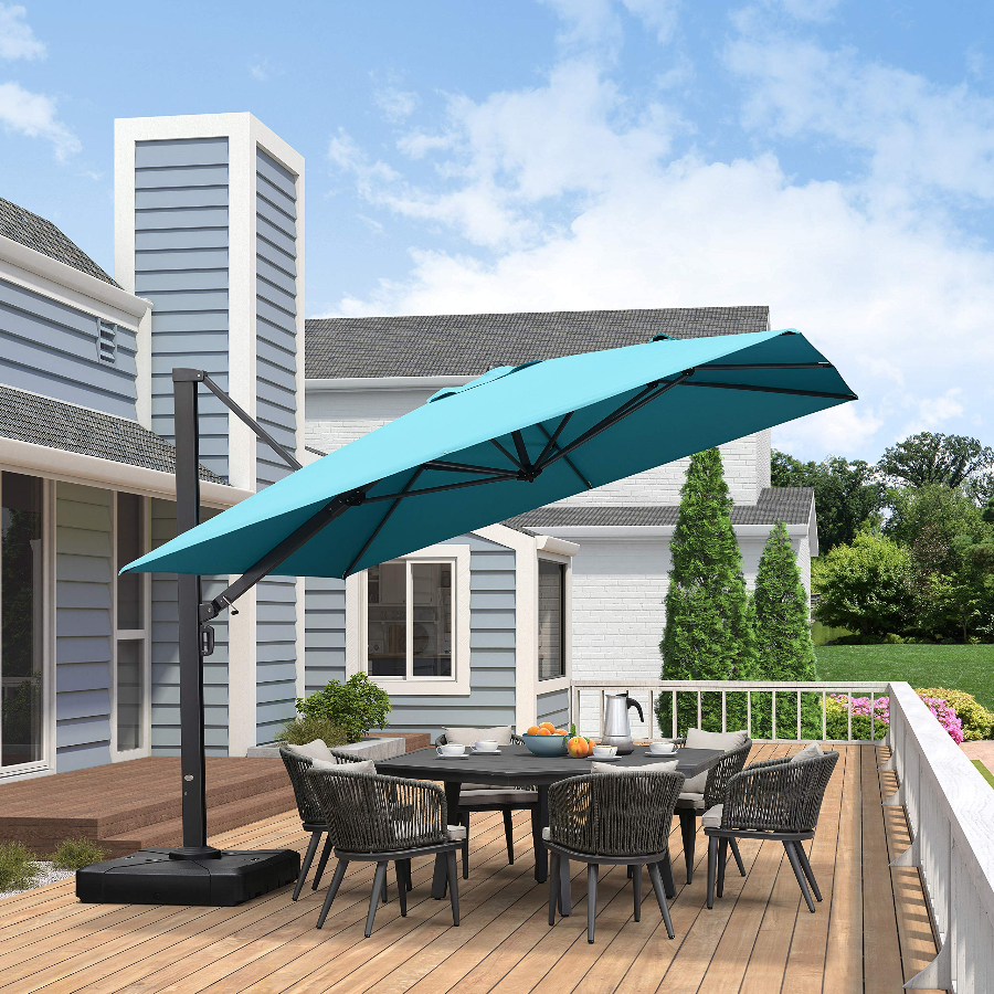 DEMO ITEMS 10 ft / 11 ft / 12 ft / 9 x 12 ft / 10 x 13 ft Square Patio Sydney Style Umbrella