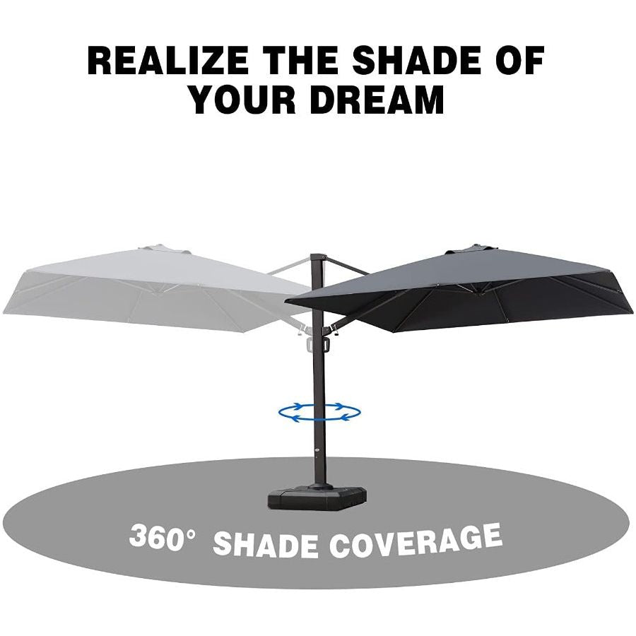 DEMO ITEMS 10 ft / 11 ft / 12 ft / 9 x 12 ft / 10 x 13 ft Square Patio Sydney Style Umbrella