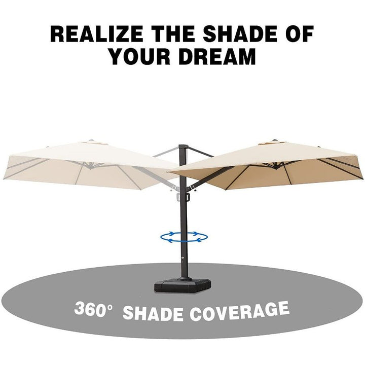 DEMO ITEMS 10 ft / 11 ft / 12 ft / 9 x 12 ft / 10 x 13 ft Square Patio Sydney Style Umbrella