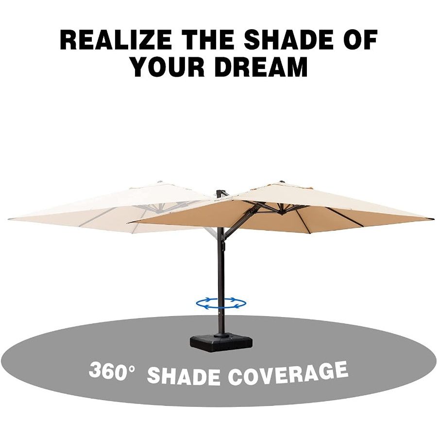 DEMO ITEMS 10 ft / 11 ft / 12 ft / 9 x 12 ft / 10 x 13 ft Square Patio Sydney Style Umbrella