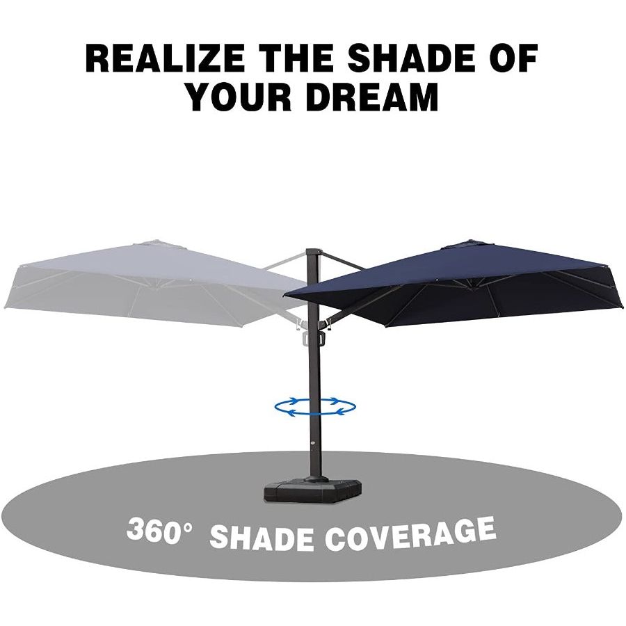 DEMO ITEMS 10 ft / 11 ft / 12 ft / 9 x 12 ft / 10 x 13 ft Square Patio Sydney Style Umbrella