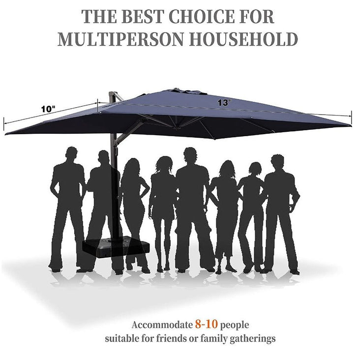 DEMO ITEMS 10 ft / 11 ft / 12 ft / 9 x 12 ft / 10 x 13 ft Square Patio Sydney Style Umbrella