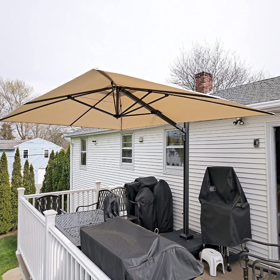 DEMO ITEMS 10 ft / 11 ft / 12 ft / 9 x 12 ft / 10 x 13 ft Square Patio Sydney Style Umbrella