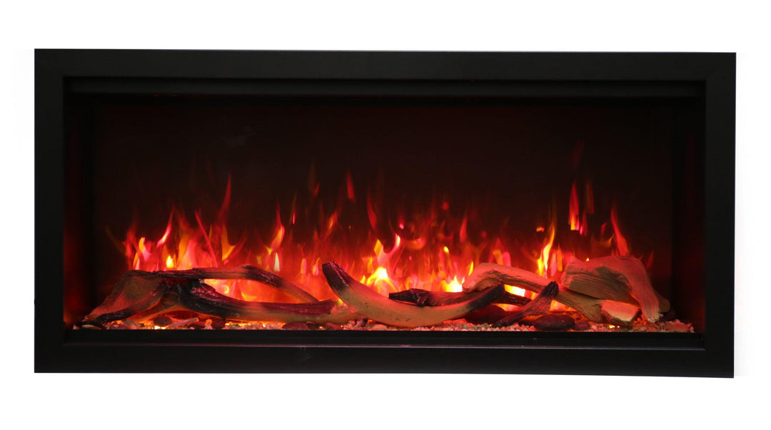 Amantii 100" Symmetry Extra Tall Built-in Smart WiFi Indoor/Outdoor Electric Fireplace