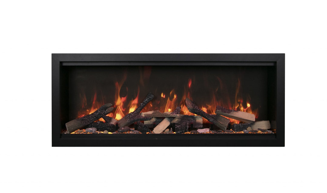 Amantii 100" Symmetry Extra Tall Built-in Smart WiFi Indoor/Outdoor Electric Fireplace