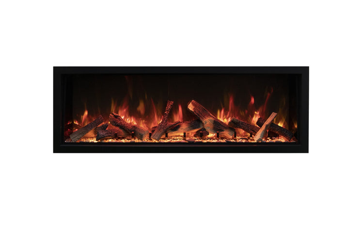 Amantii 100" Symmetry Extra Tall Built-in Smart WiFi Indoor/Outdoor Electric Fireplace