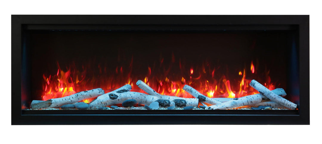 Amantii 100" Symmetry Extra Tall Built-in Smart WiFi Indoor/Outdoor Electric Fireplace