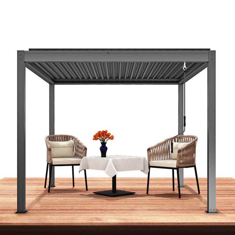 Bon Pergola 10' x 13' Manual Aluminum Louver Starry Pergola