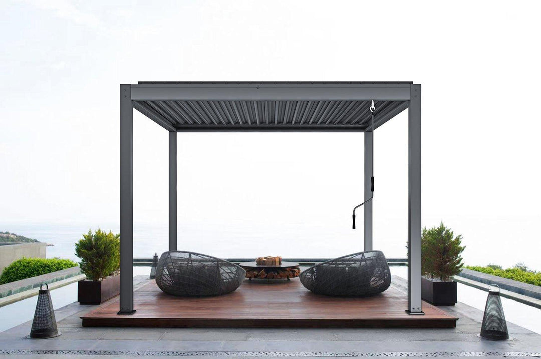 Bon Pergola 10' x 13' Manual Aluminum Louver Starry Pergola