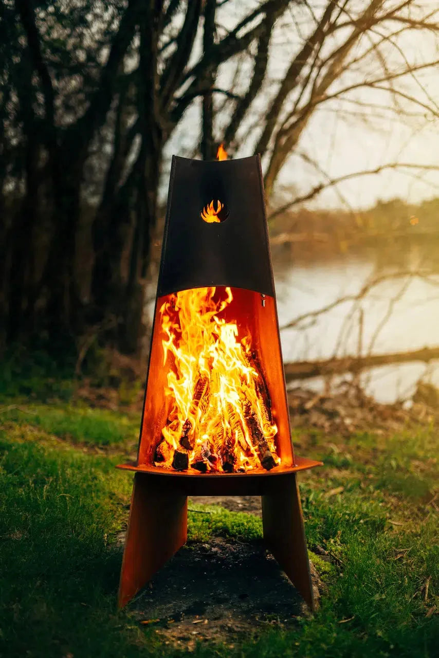 Fire Pit Art Vesuvius Wood-Burning Fire Pit