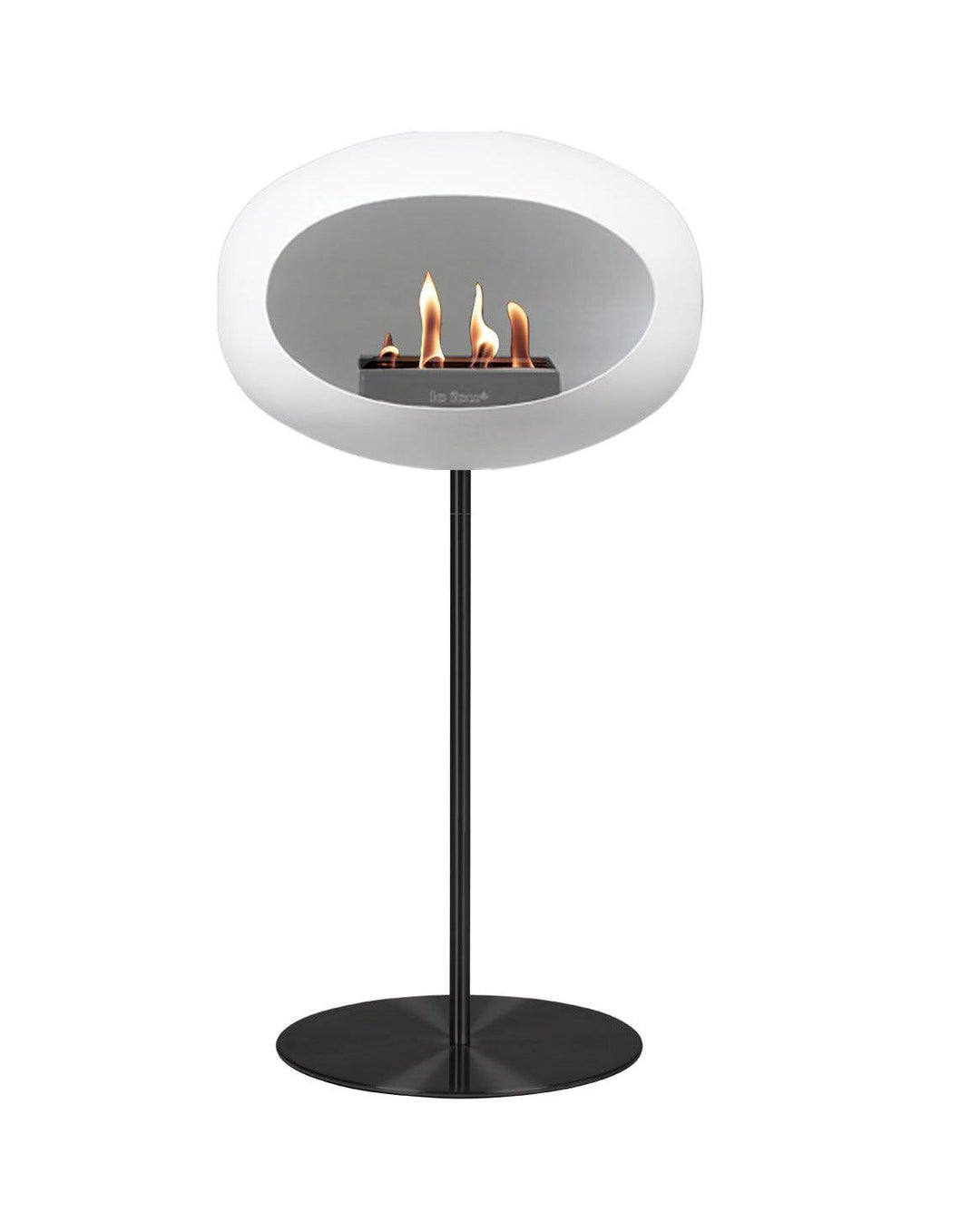 Le Feu Dome Ground Steel High Indoor/Outdoor Fireplace - White