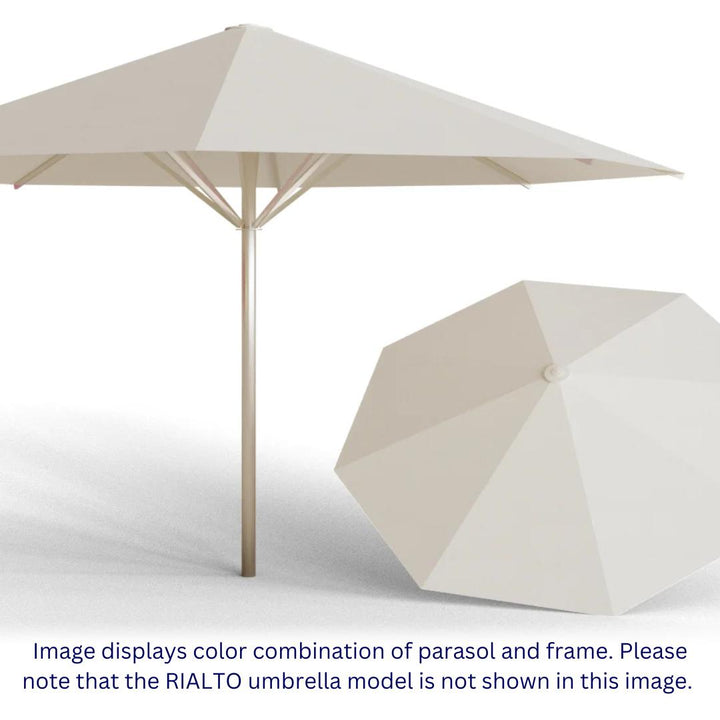 May Parasols 9' 10" x 9' 10" Duo Rialto Square Umbrella