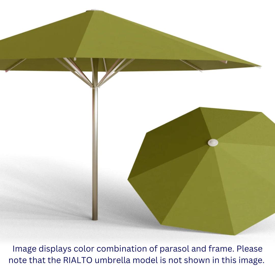 May Parasols 9' 10" x 9' 10" Duo Rialto Square Umbrella