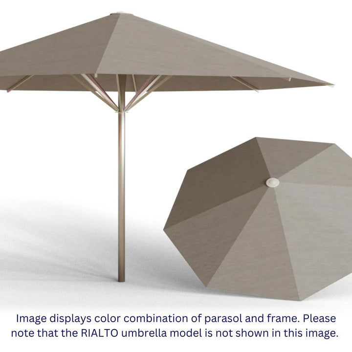 May Parasols 9' 10" x 9' 10" Duo Rialto Square Umbrella