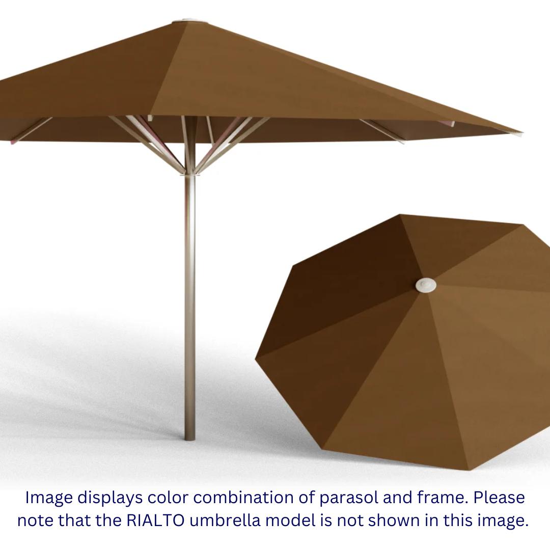 May Parasols 9' 10" x 9' 10" Duo Rialto Square Umbrella