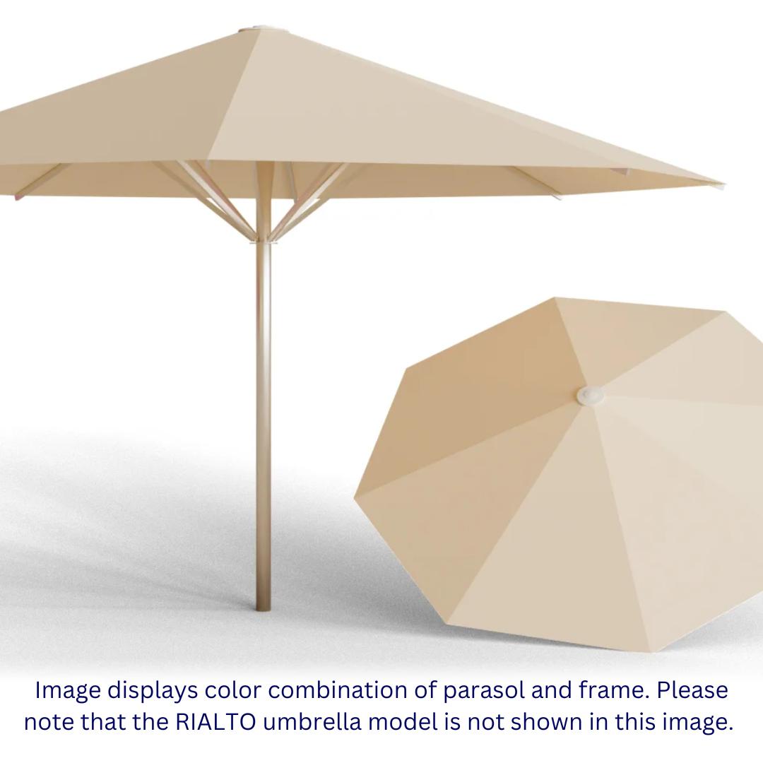 May Parasols 9' 10" x 9' 10" Duo Rialto Square Umbrella