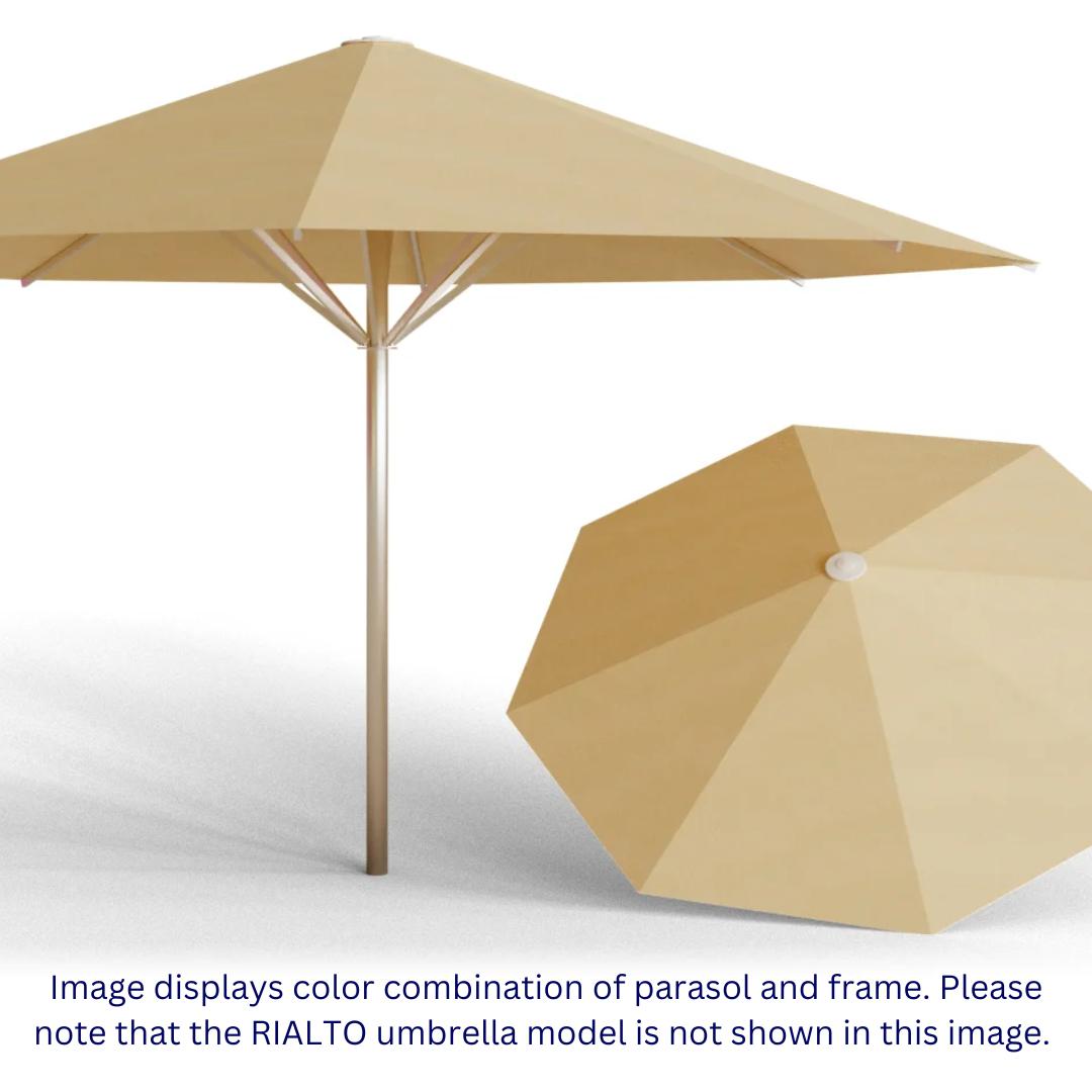 May Parasols 9' 10" x 9' 10" Single Rialto Square Umbrella