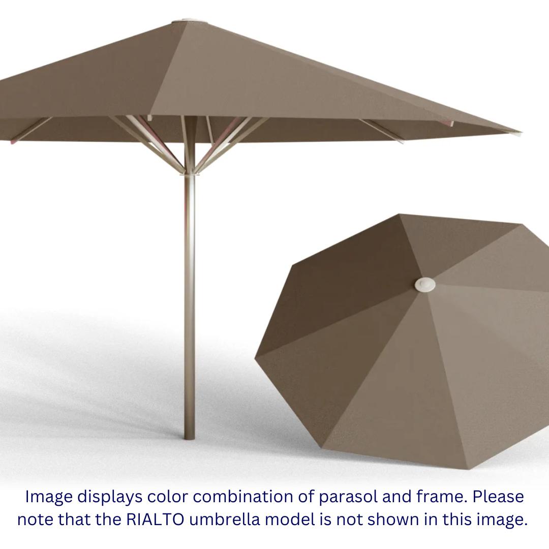 May Parasols 9' 10" x 9' 10" Single Rialto Square Umbrella