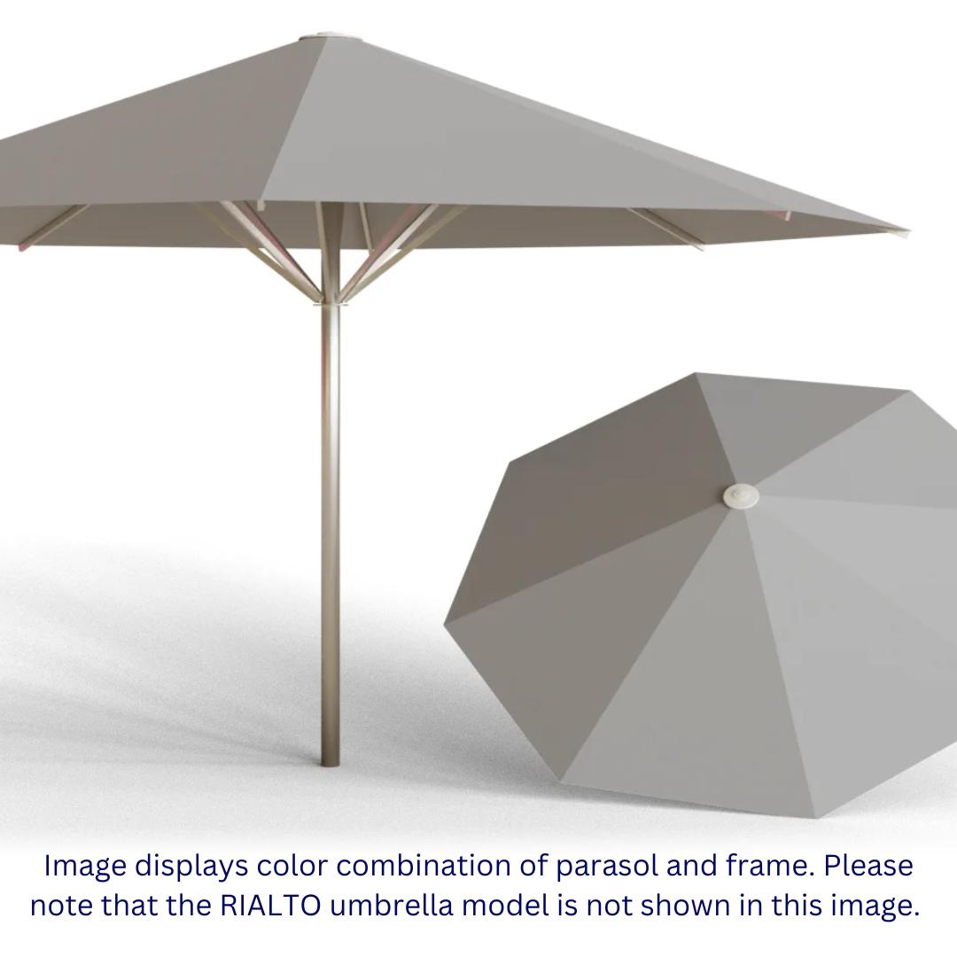 May Parasols 9' 10" x 9' 10" Single Rialto Square Umbrella