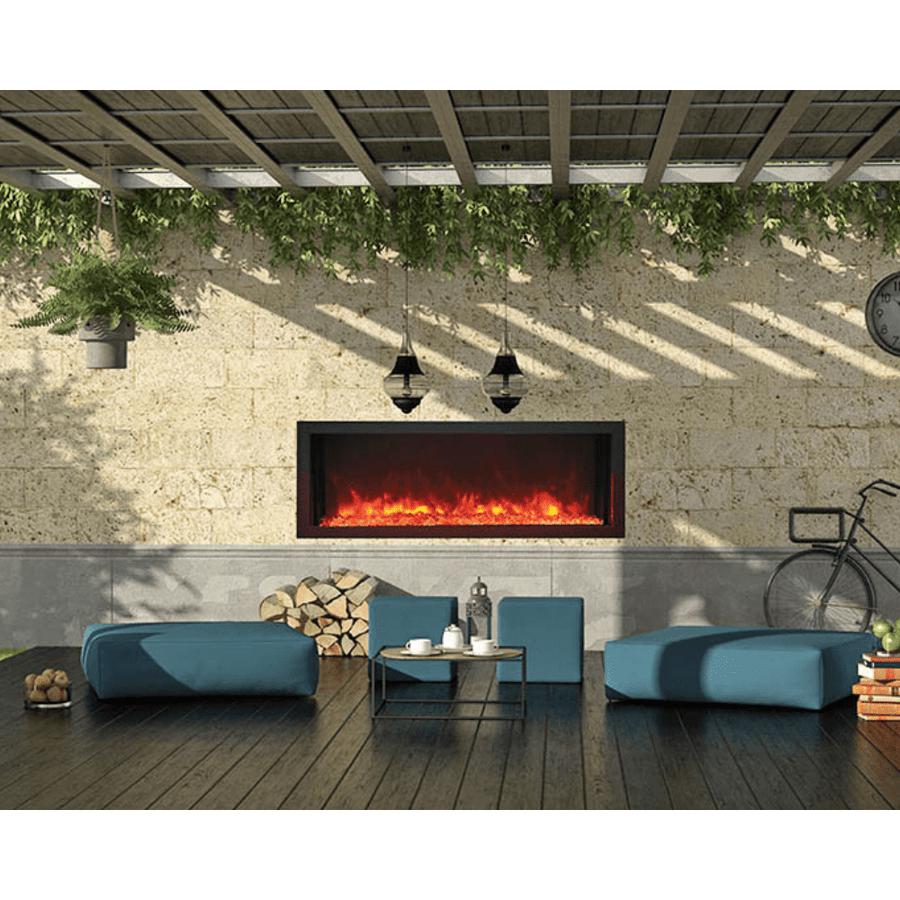 Remii 55" Extra Slim Built-In Indoor/Outdoor Electric Fireplace