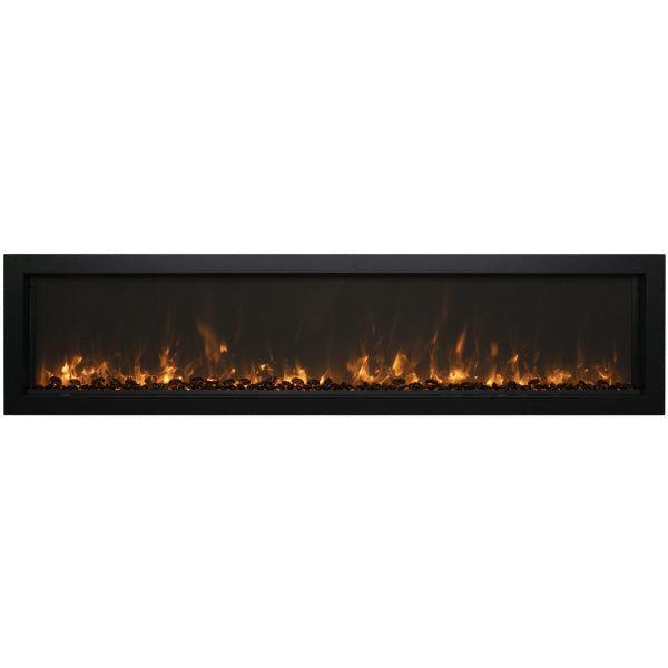 Remii 55" Extra Slim Built-In Indoor/Outdoor Electric Fireplace