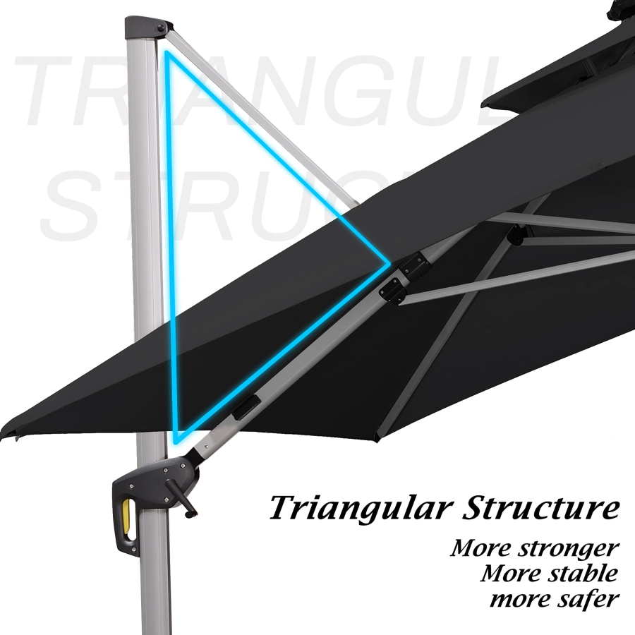 DEMO ITEMS 10 / 11 / 12 ft Round Outdoor Umbrellas With Lights