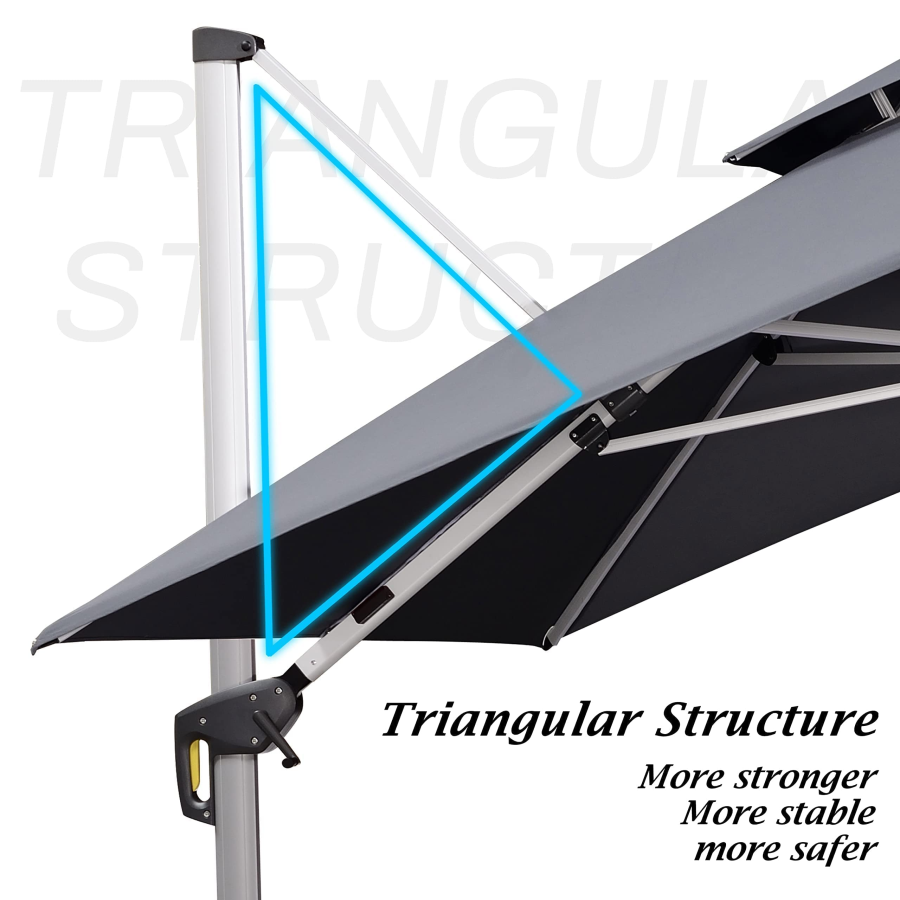 DEMO ITEMS 10 / 11 / 12 ft Round Outdoor Umbrellas With Lights